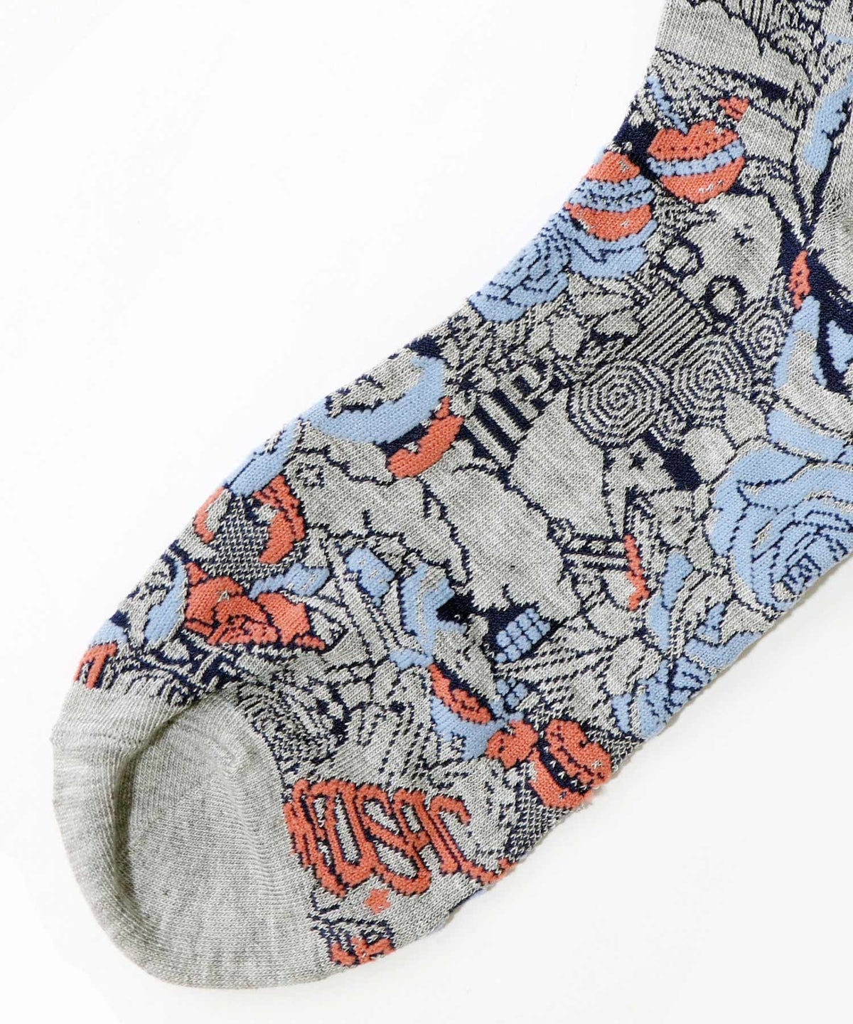 宇宙柄とスカラー柄ソックス-6