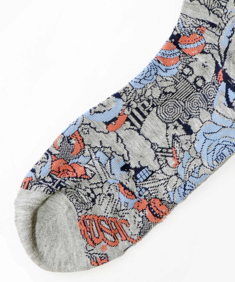 宇宙柄とスカラー柄ソックス-6