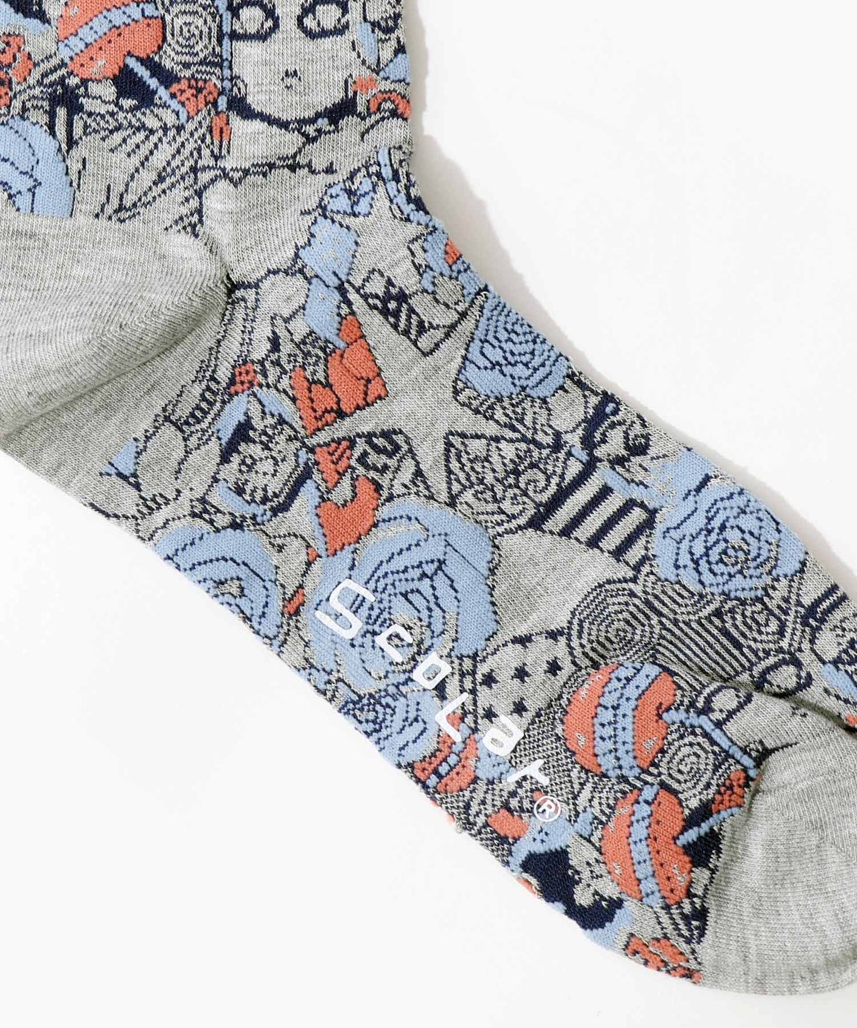 宇宙柄とスカラー柄ソックス-7