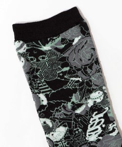 宇宙柄とスカラー柄ソックス-9