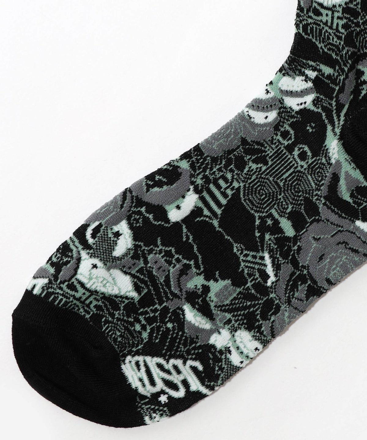 宇宙柄とスカラー柄ソックス-11