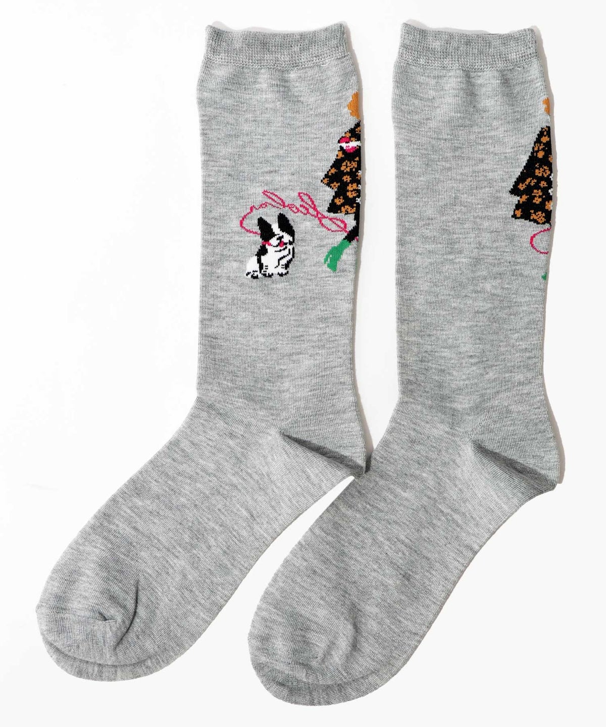 スカラー犬の散歩柄ソックス-4