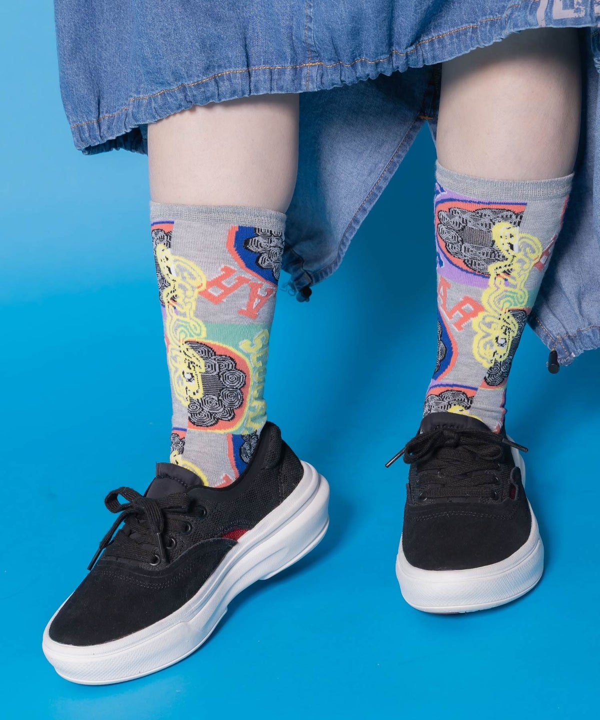 スカラーポップ柄ソックス-2