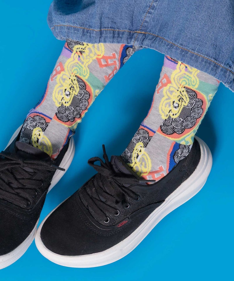 スカラーポップ柄ソックス-3