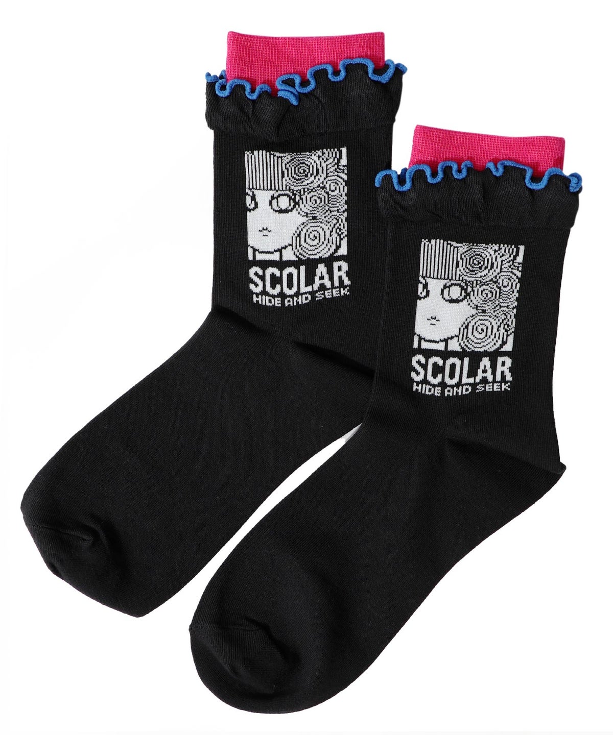 メロウフリルスカラー柄ソックス-8