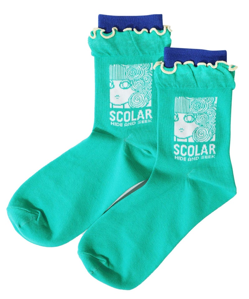 メロウフリルスカラー柄ソックス-10