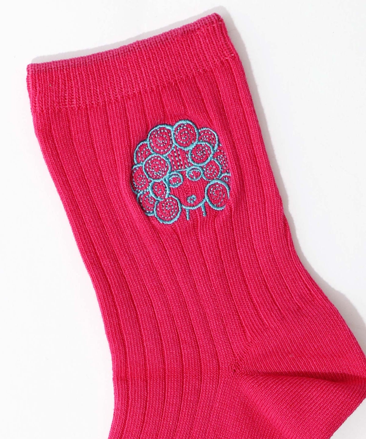 スカラー刺繍リブソックス-7