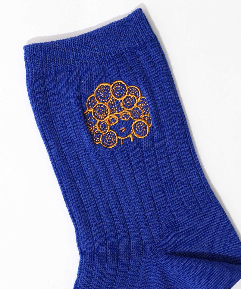スカラー刺繍リブソックス-11