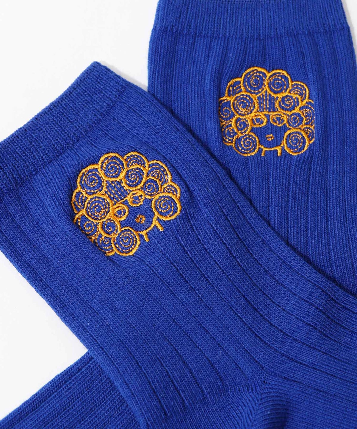 スカラー刺繍リブソックス-14