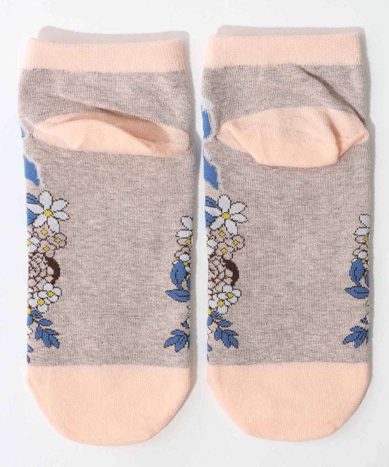 スカラーフロントネコ柄ソックス-5