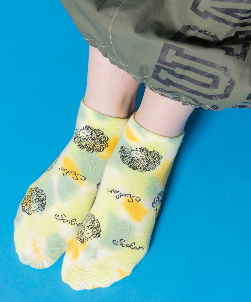 スカラータイダイ柄ソックス-1