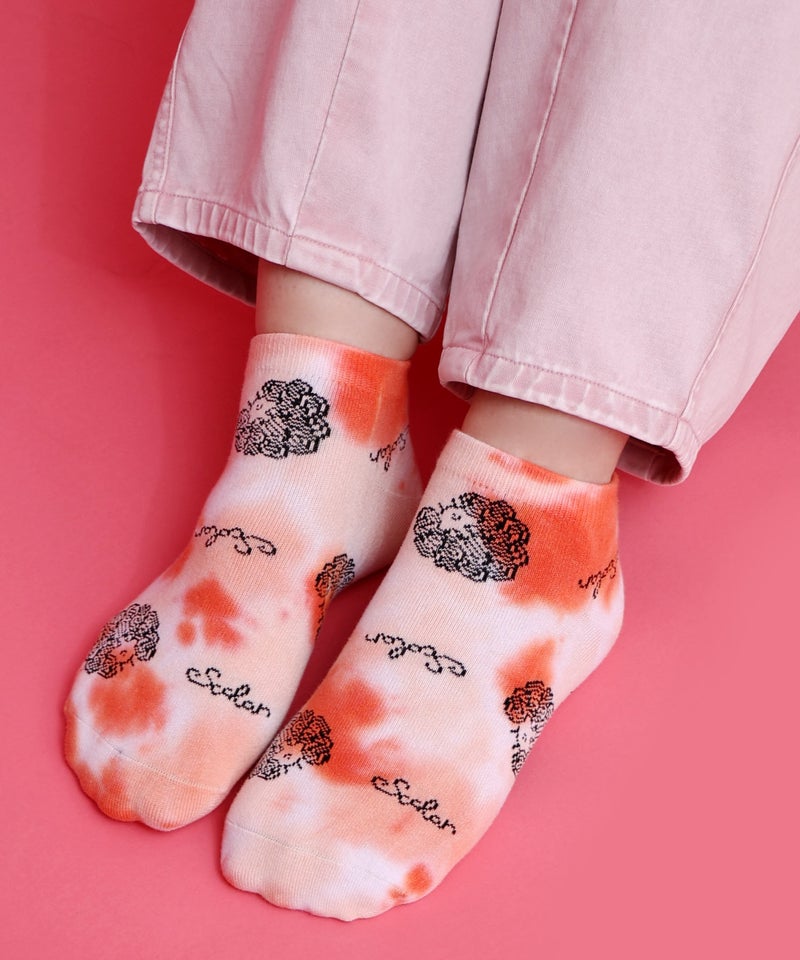 スカラータイダイ柄ソックス-3