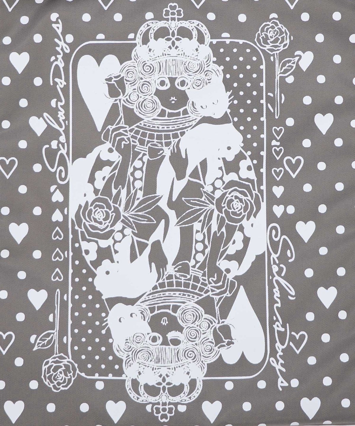 ハートの女王スカラーちゃん柄配色バッグ-6