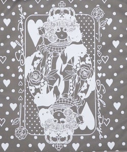 ハートの女王スカラーちゃん柄配色バッグ-6