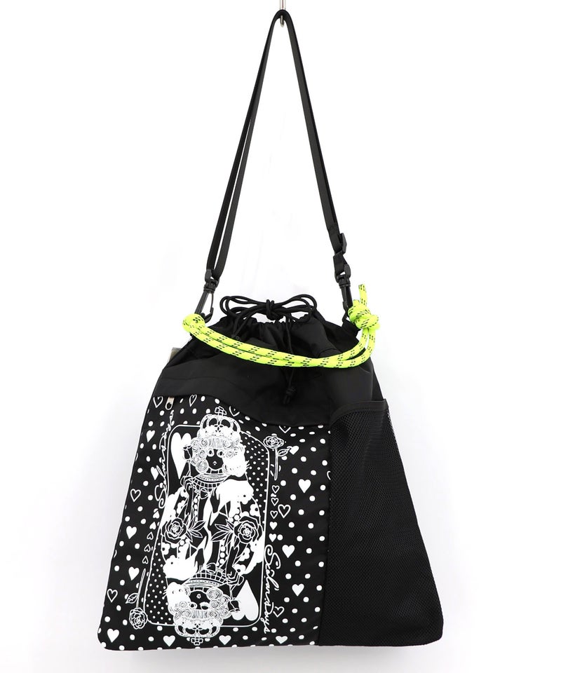 ハートの女王スカラーちゃん柄配色バッグ-7