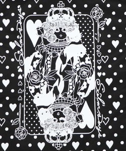 ハートの女王スカラーちゃん柄配色バッグ-8