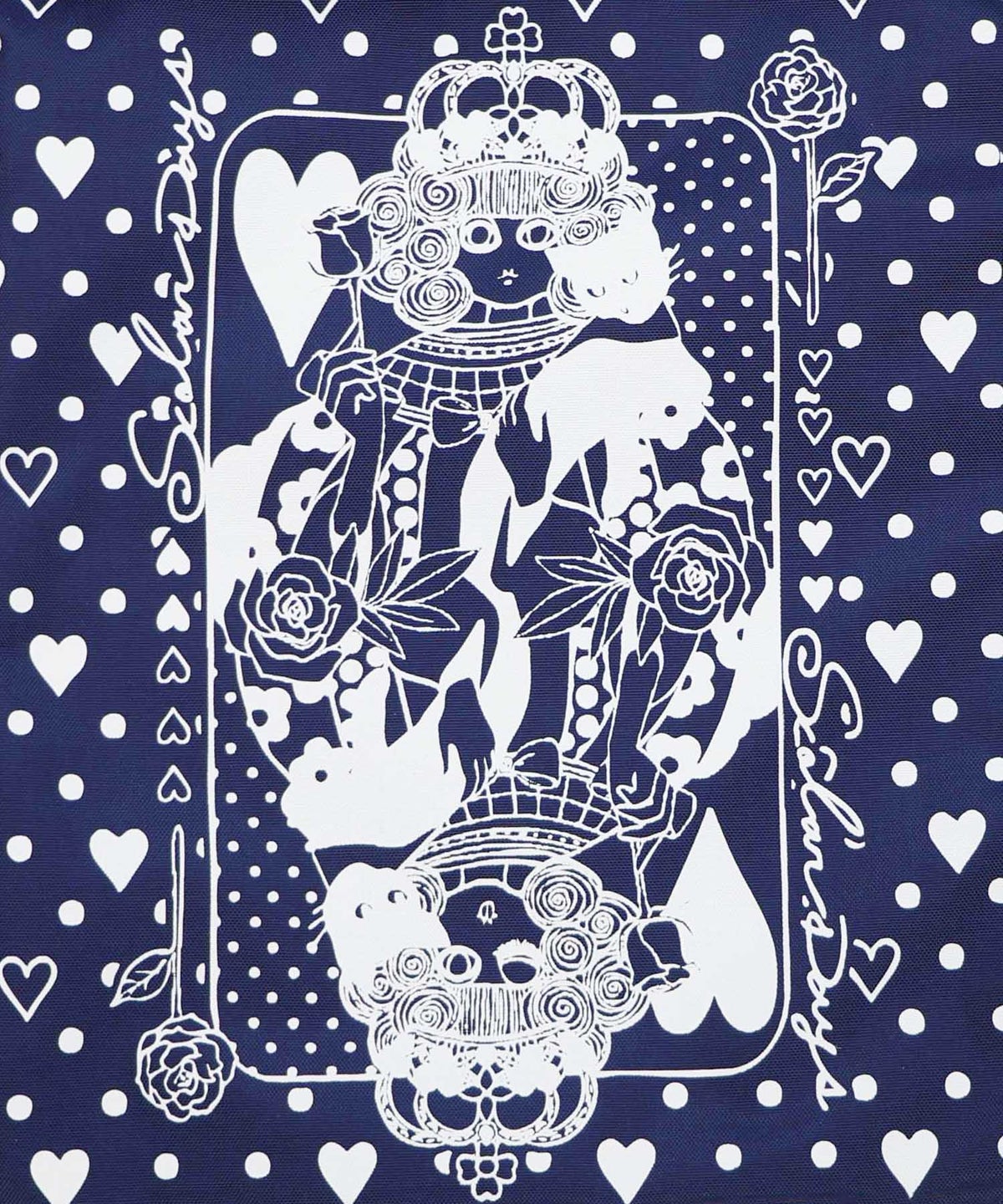 ハートの女王スカラーちゃん柄配色バッグ-10