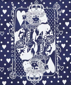 ハートの女王スカラーちゃん柄配色バッグ-10