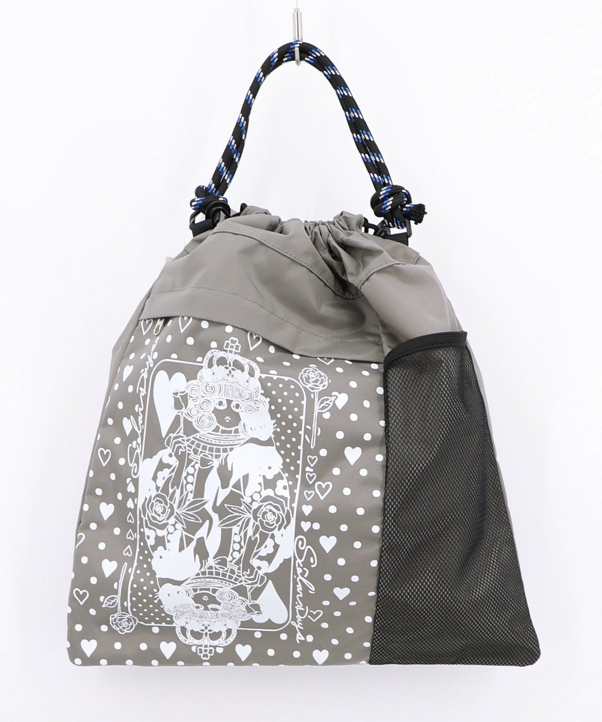ハートの女王スカラーちゃん柄配色バッグ-11