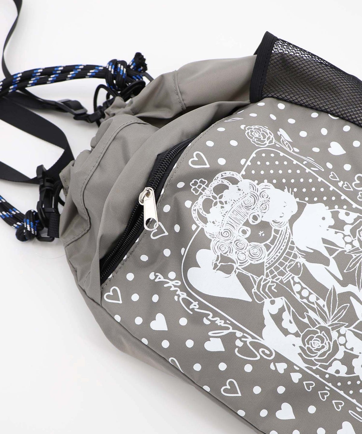 ハートの女王スカラーちゃん柄配色バッグ-18