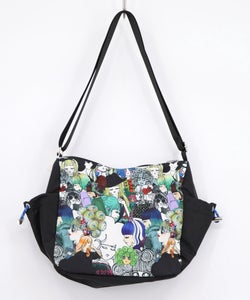 スカラーと女の子がいっぱい柄ショルダーバッグ-5