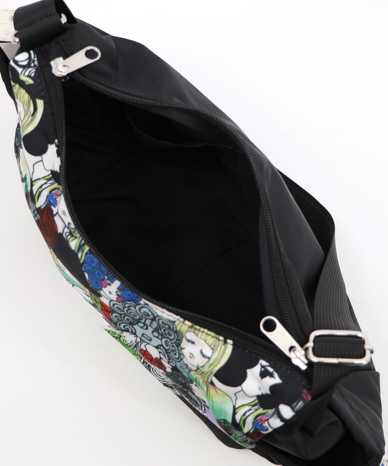 スカラーと女の子がいっぱい柄ショルダーバッグ-7