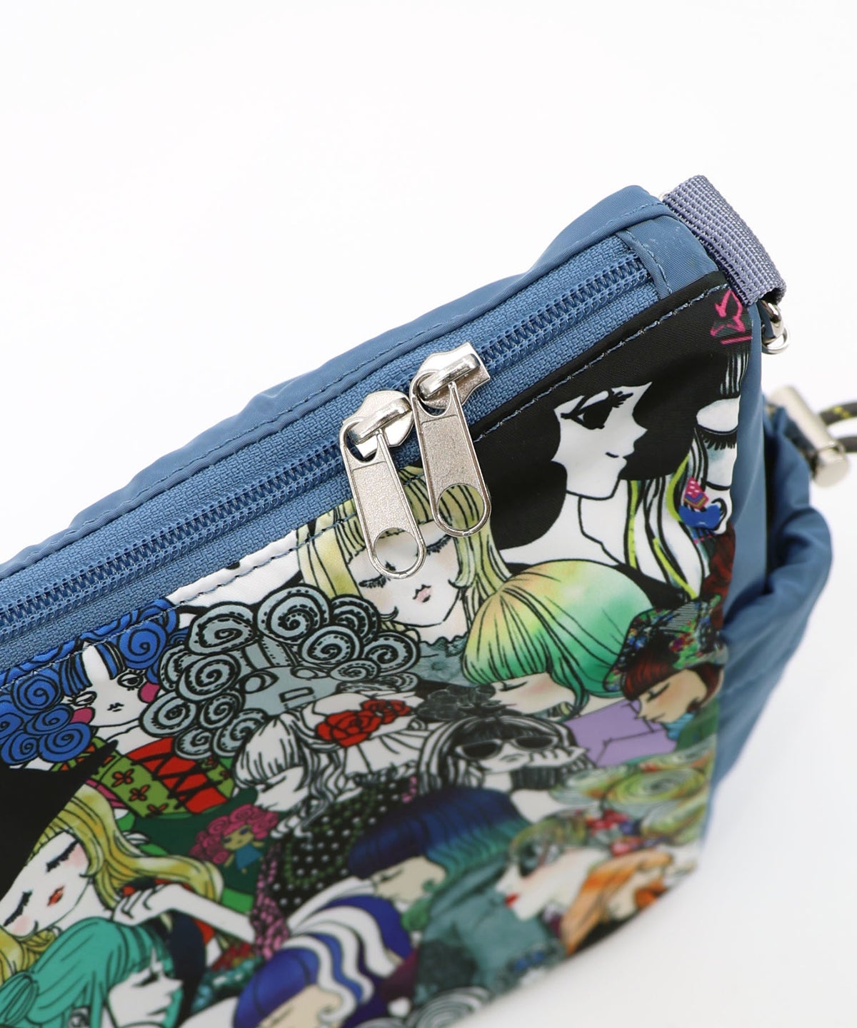 スカラーと女の子がいっぱい柄ショルダーバッグ-22