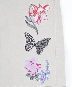 花蝶刺繍デニムロングスカート-14