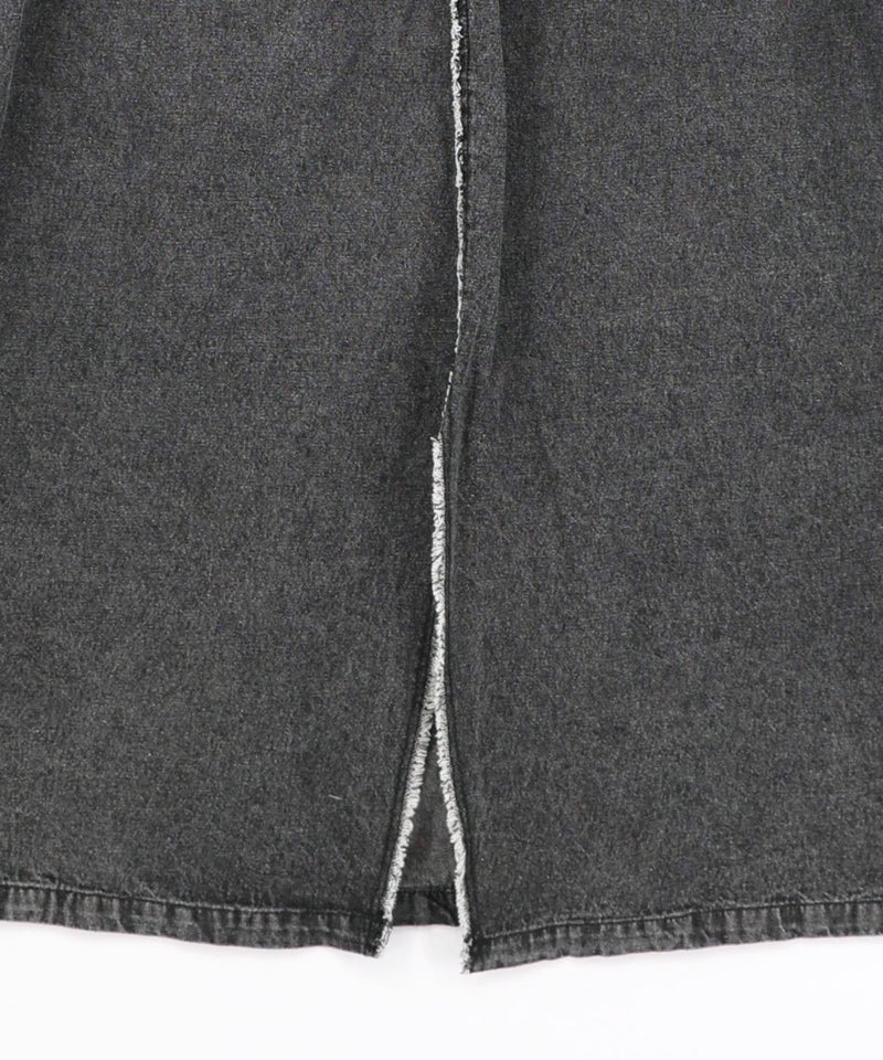 花蝶刺繍デニムロングスカート-23