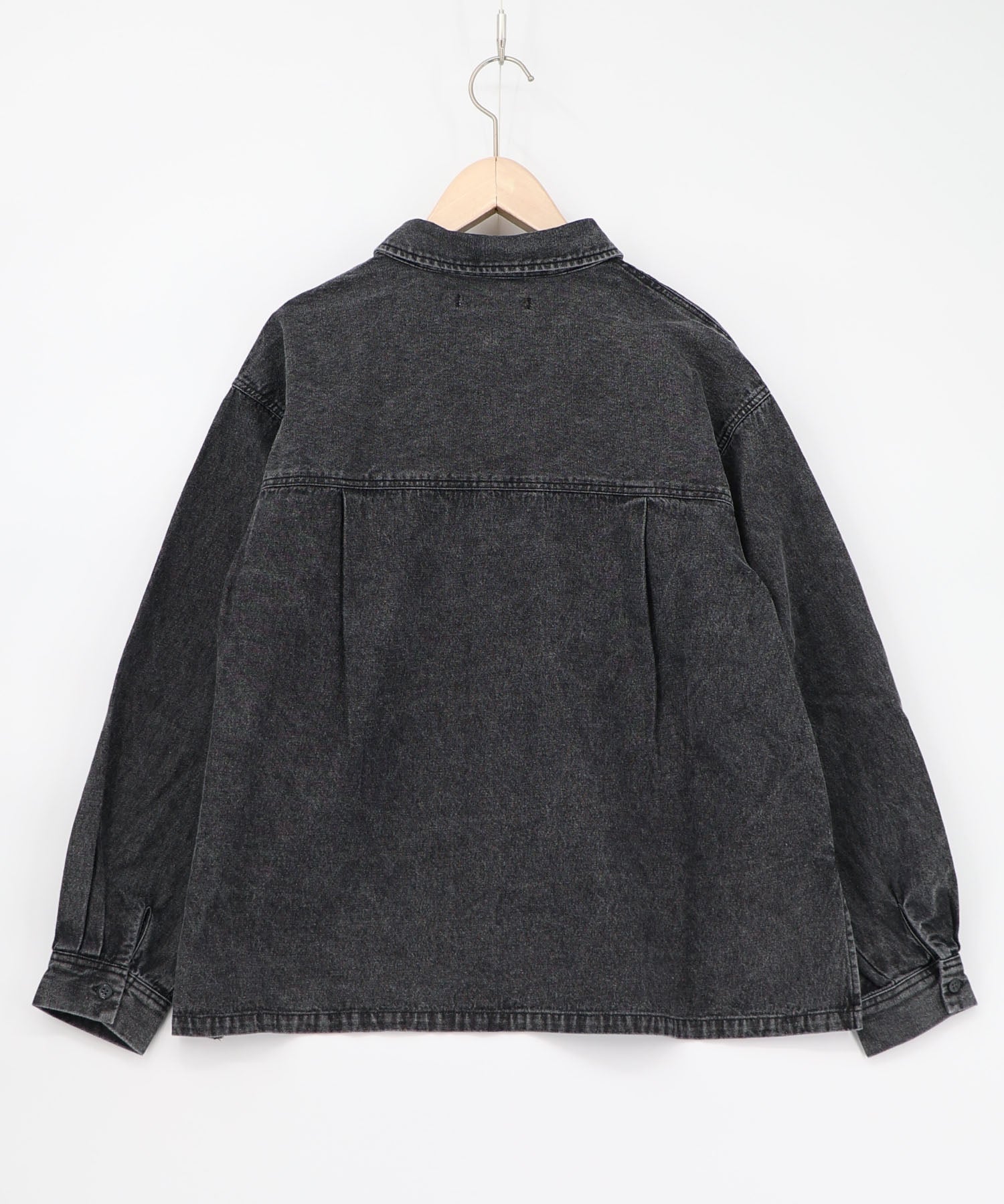 561238：花蝶刺繍すそフリンジ入りデニムシャツの通販-ScoLar
