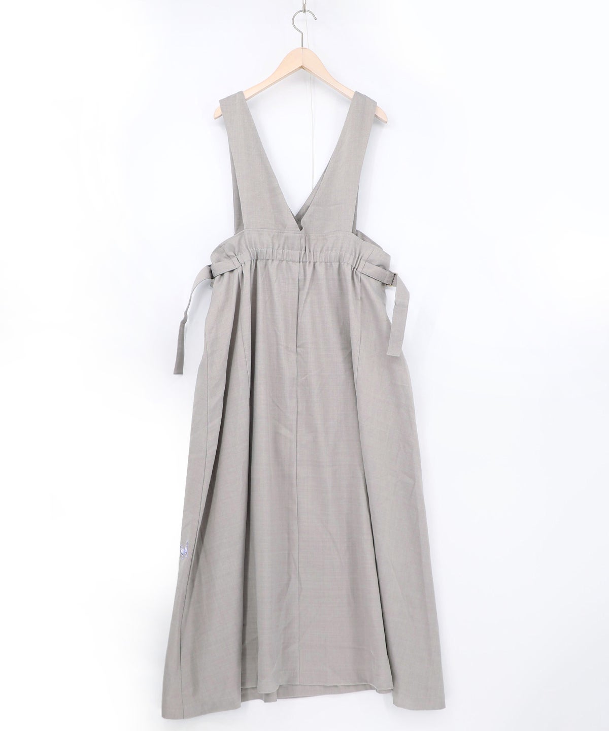 花蝶刺繍トレンチ風ジャンパースカート-13