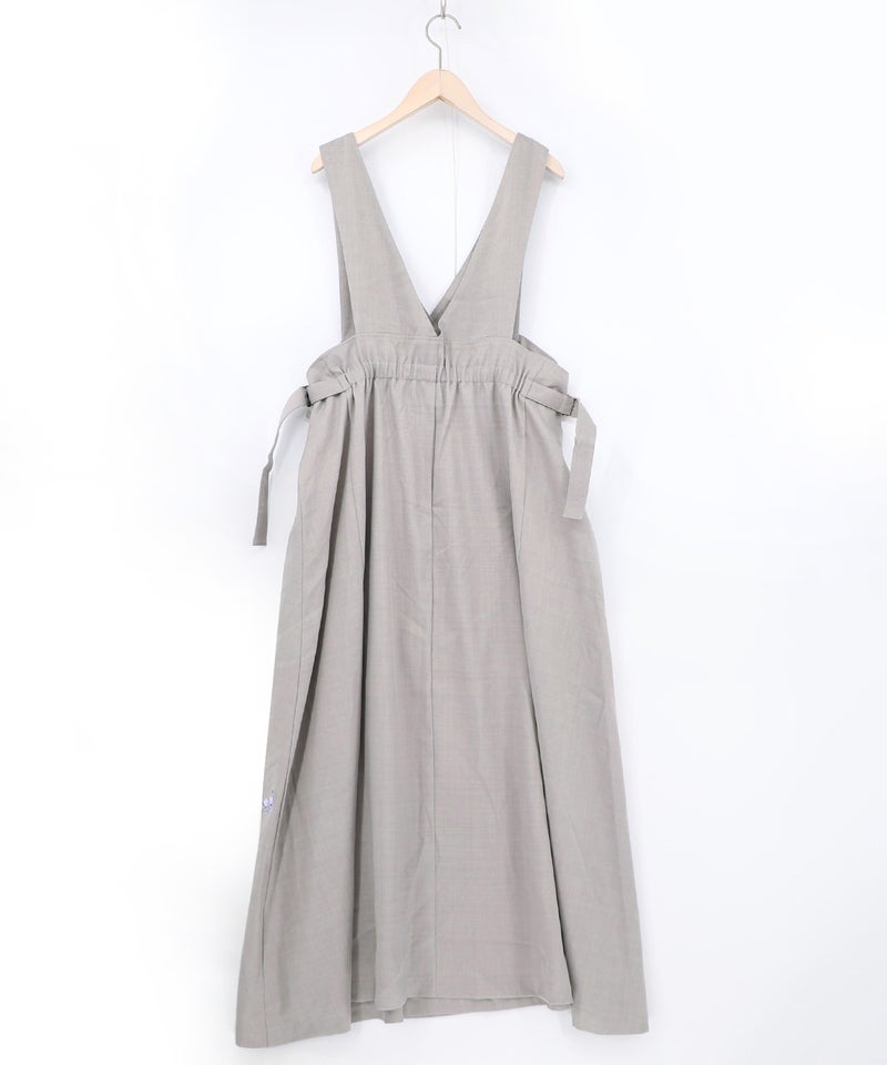 花蝶刺繍トレンチ風ジャンパースカート-13