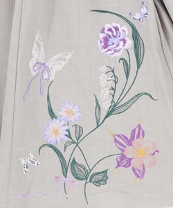花蝶刺繍トレンチ風ジャンパースカート-14