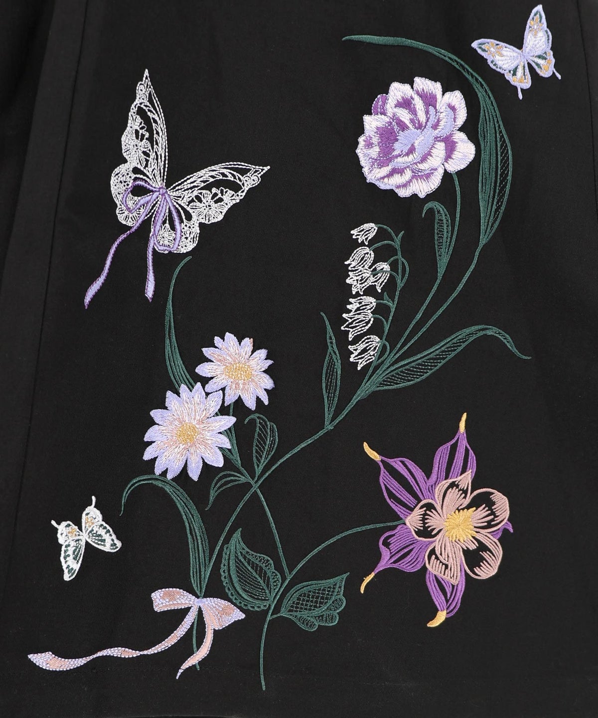 花蝶刺繍トレンチ風ジャンパースカート-17