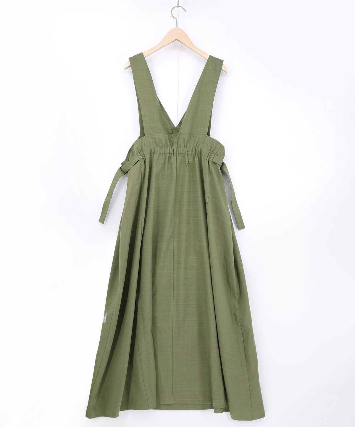 花蝶刺繍トレンチ風ジャンパースカート-19