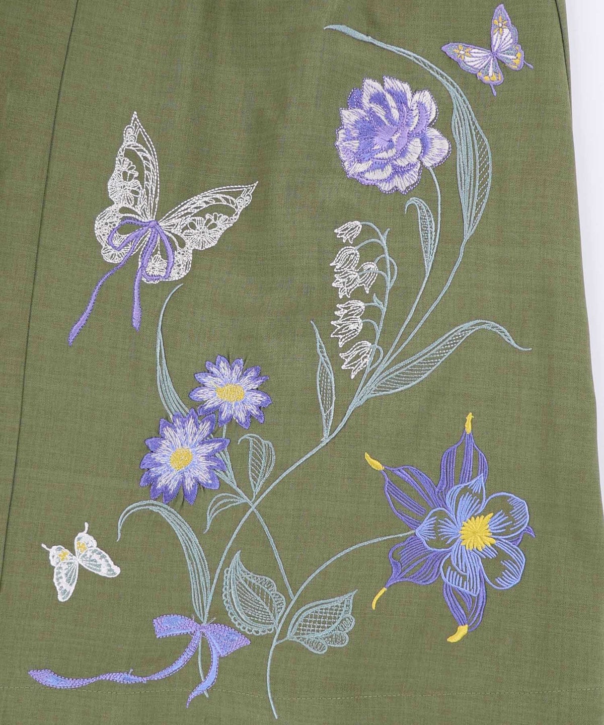 花蝶刺繍トレンチ風ジャンパースカート-20