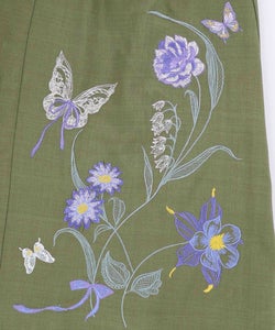 花蝶刺繍トレンチ風ジャンパースカート-20