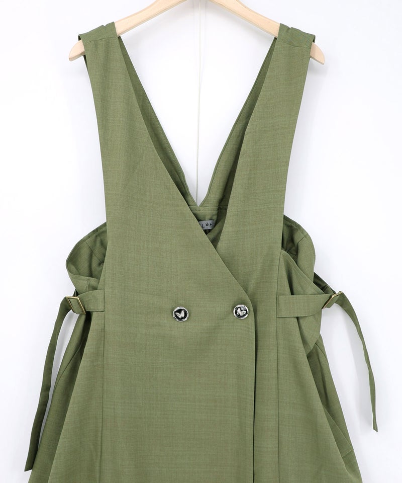 花蝶刺繍トレンチ風ジャンパースカート-21