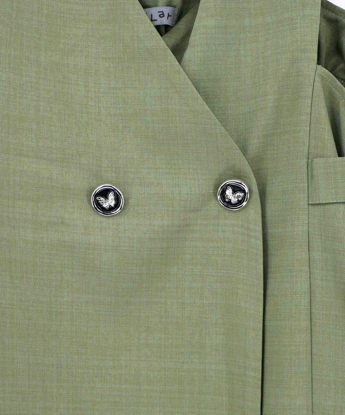 花蝶刺繍トレンチ風ジャンパースカート-22