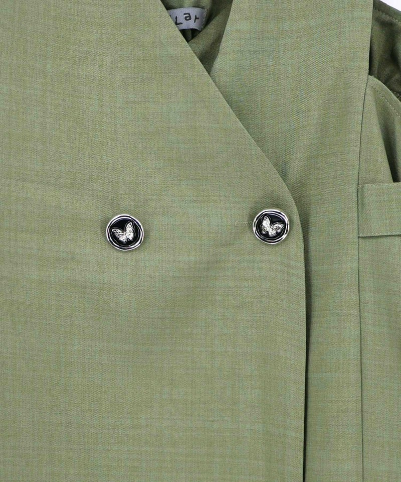 花蝶刺繍トレンチ風ジャンパースカート-22