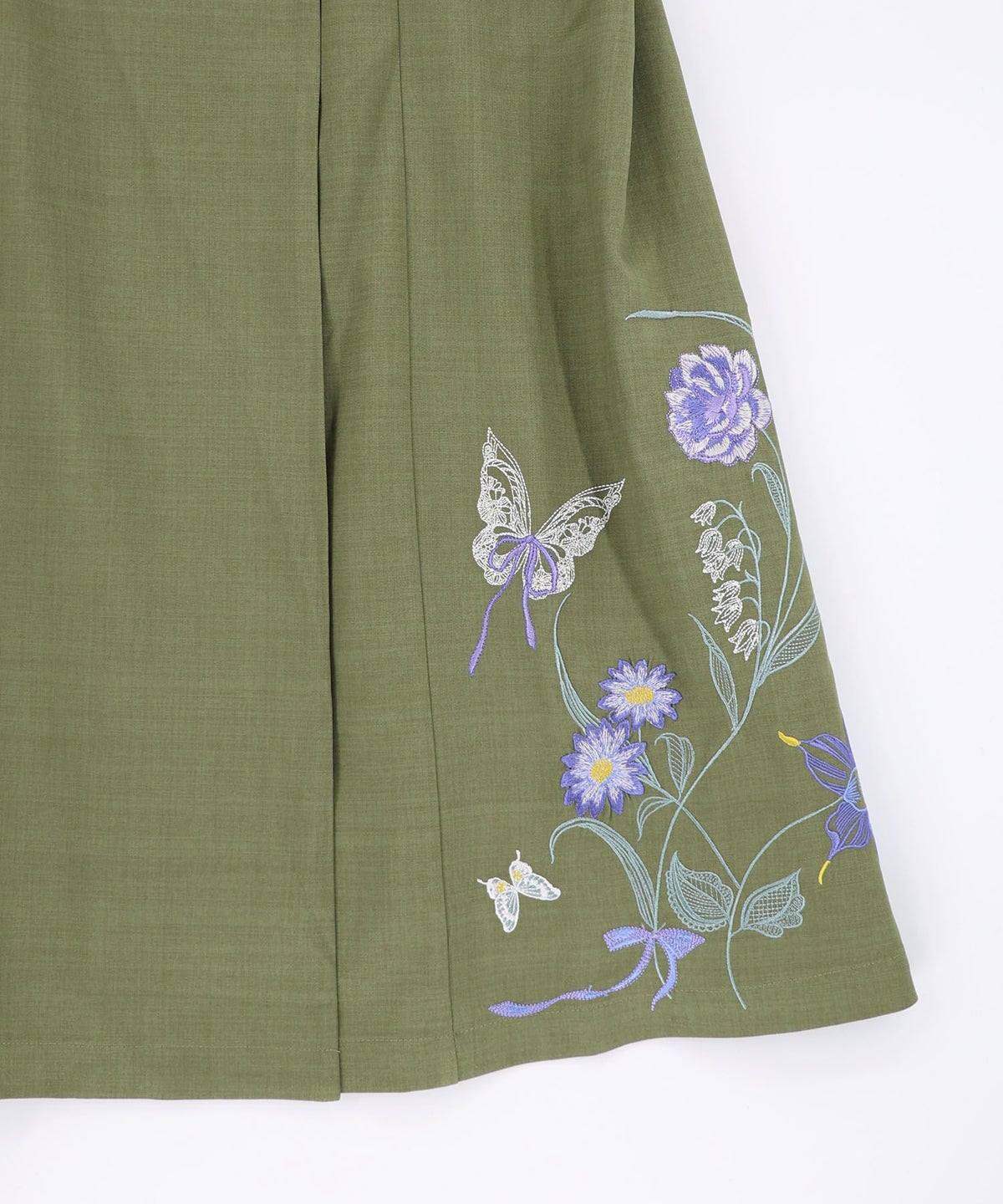 花蝶刺繍トレンチ風ジャンパースカート-25