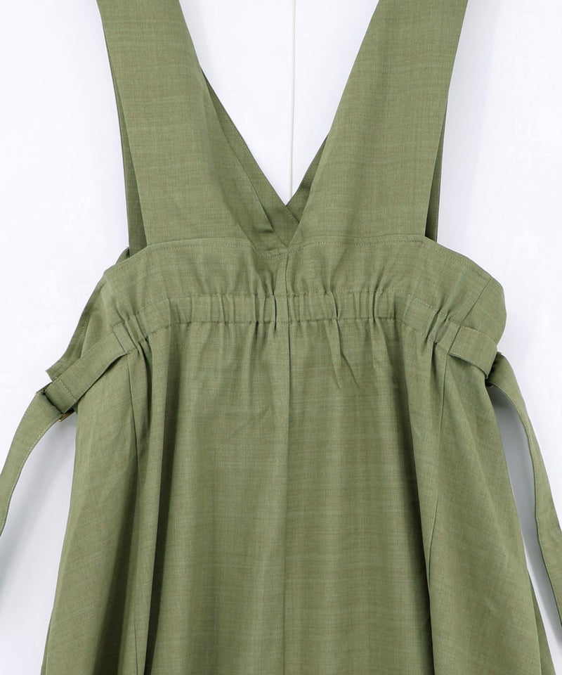 花蝶刺繍トレンチ風ジャンパースカート-26