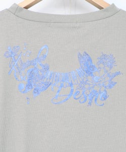 背面刺繍配色チュニック×マーブル柄ワンピセット-15