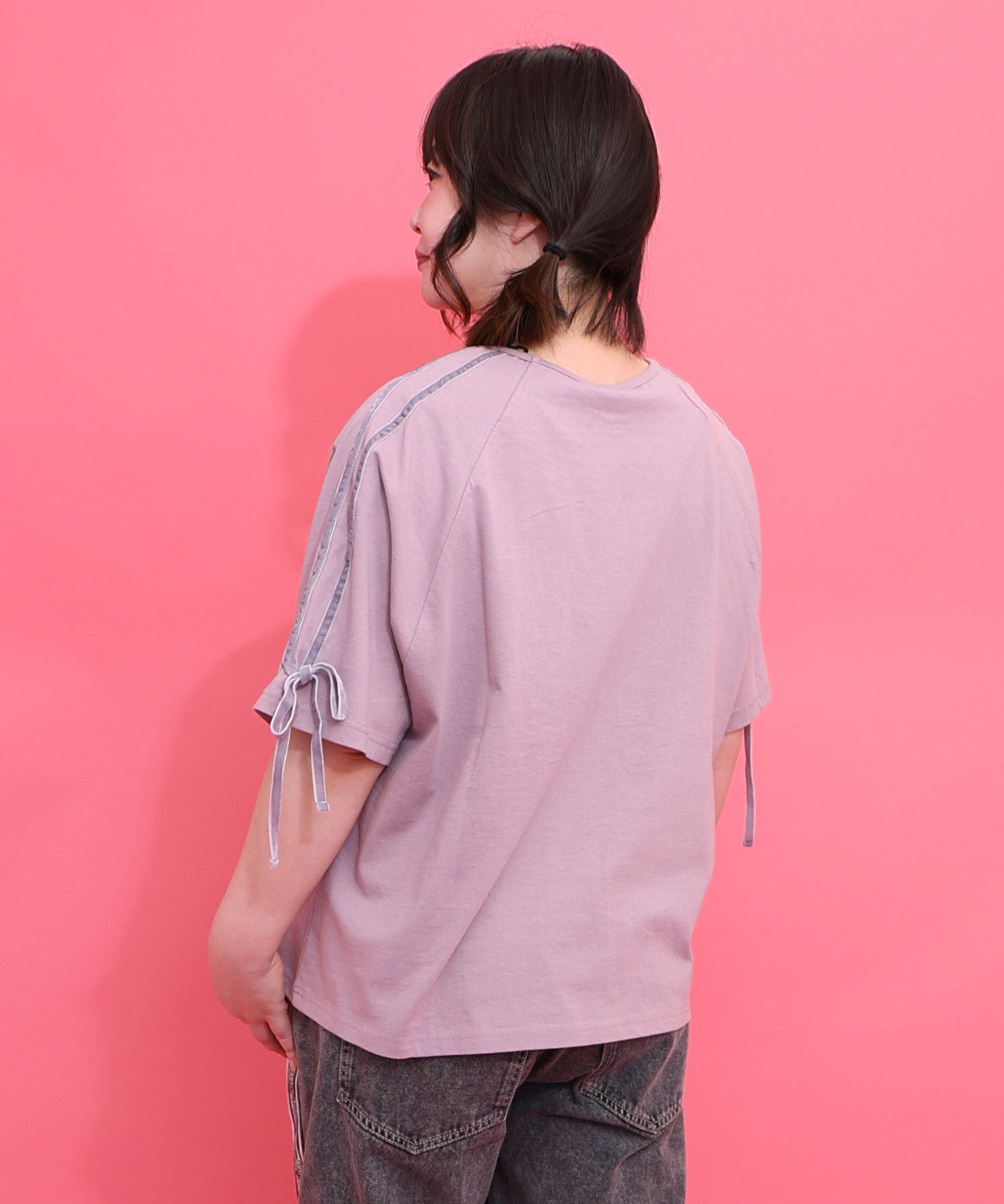 161663：額縁わんちゃんベロアテープ付きTシャツの通販-ScoLar
