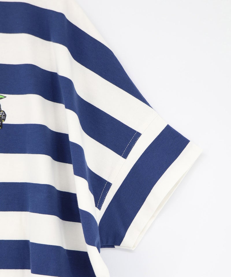 グラサンネコちゃん刺繍ボーダープルオーバー-16