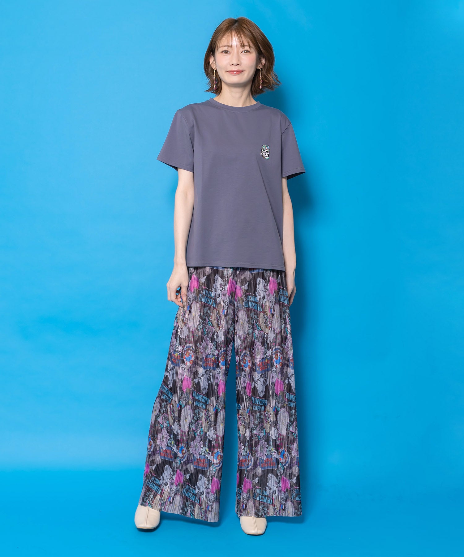 161652：スカラーちゃんポーチ付き3柄展開キャラ刺繍Tシャツの通販-ScoLar