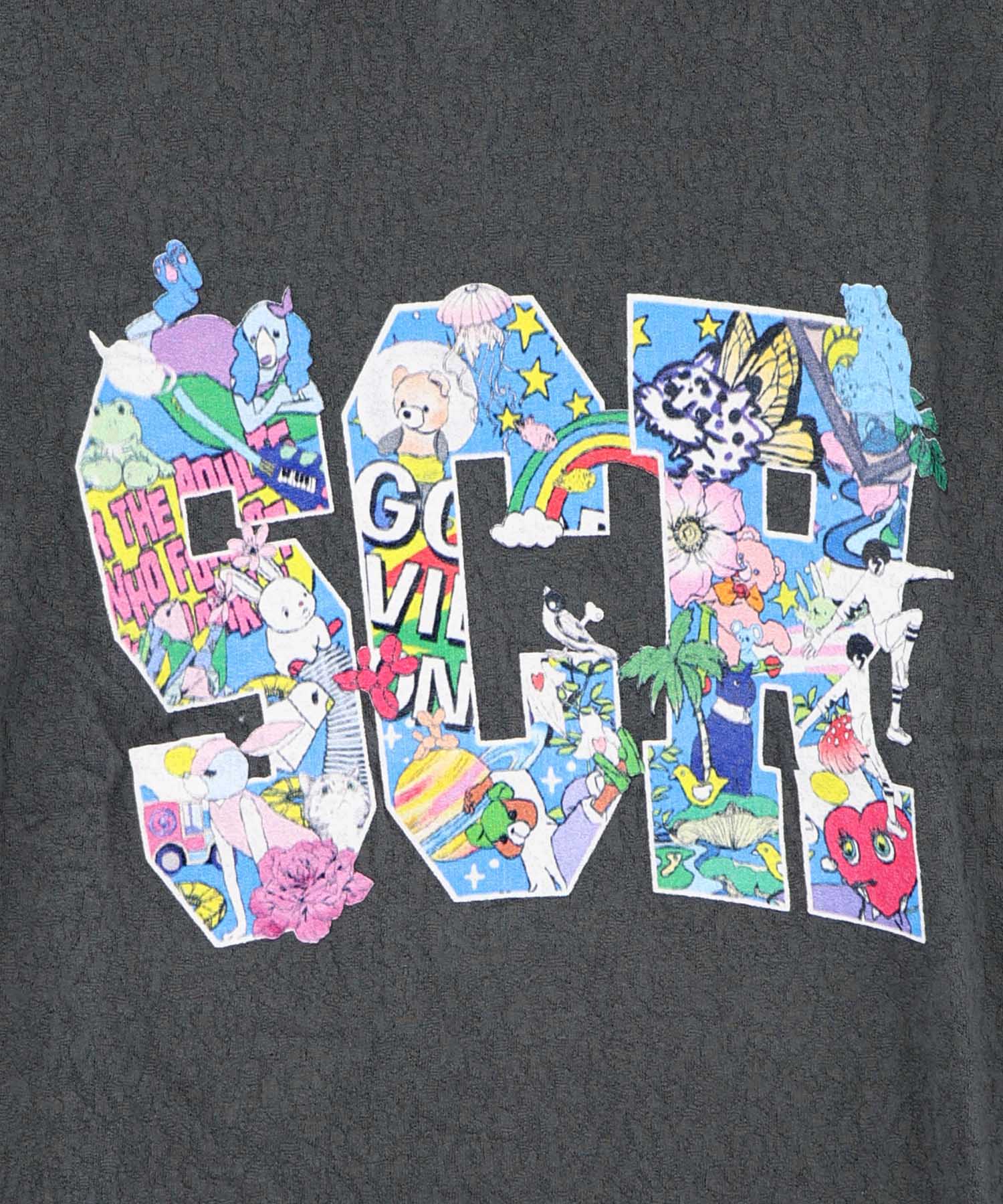 専用出品 161648：カラフルポップ柄ローズジャガードTシャツの通販-ScoLar