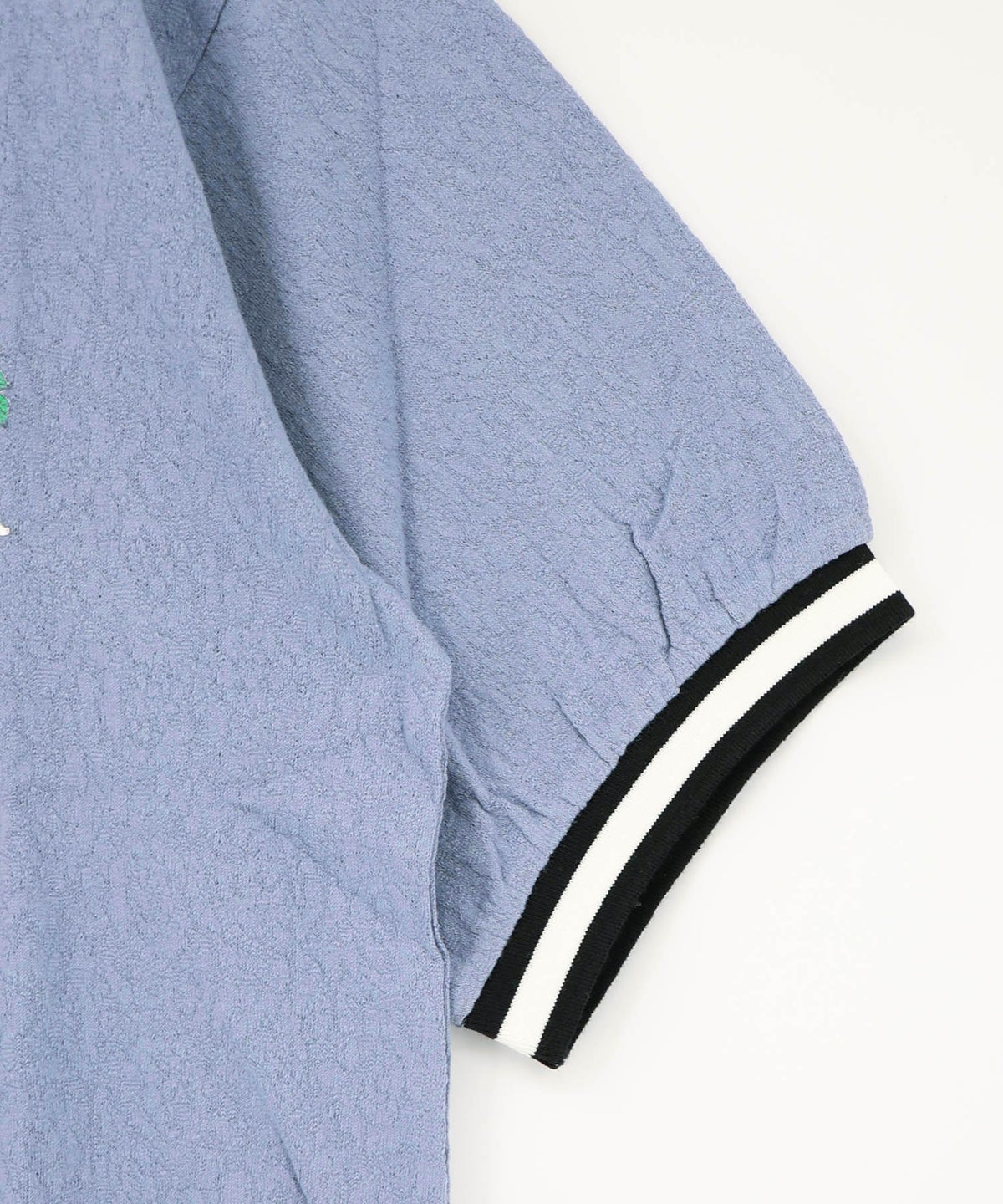 カラフルポップ柄ローズジャガードTシャツ-15