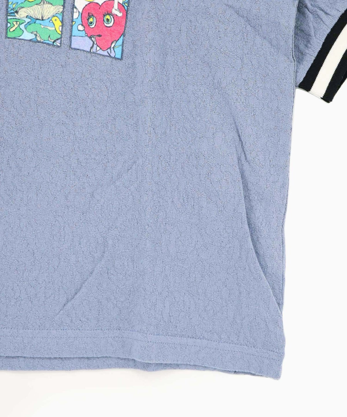 カラフルポップ柄ローズジャガードTシャツ-16