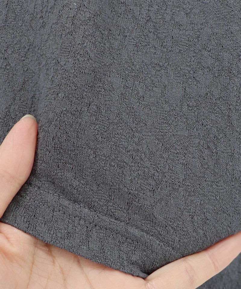 水彩タッチ花蝶プリントTシャツ-19